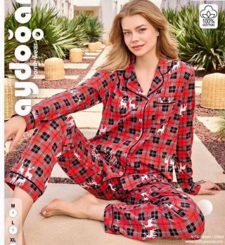 ✨ Vianočné pyžamo – limitovaná edícia! ✨ Pohodlie, mäkkučký 100% bavlnený materiál a krásny vianočný vzor – presne to...